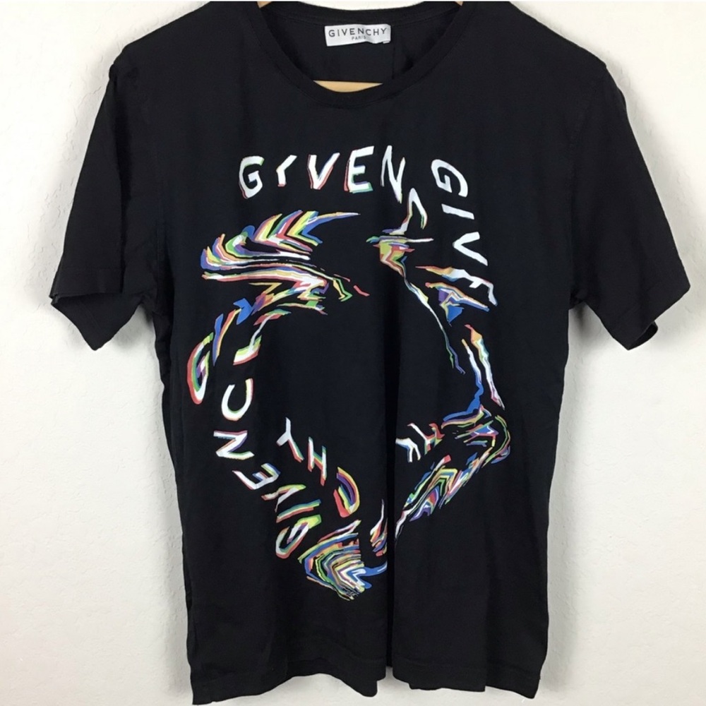 Givenchy Cotton T Shirt Cotton Crewneck Graphic Top - Picture 4 of 12